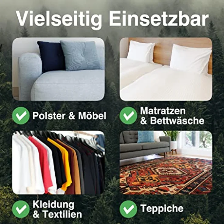 Envira Bettwanzen-Spray - Anti-Bettwanzen-Mittel Mit Langzeitwirkung - Geruchlos & Auf Wasserbasis - 2x 2 Liter + 2L Drucksprüher – Bild 4