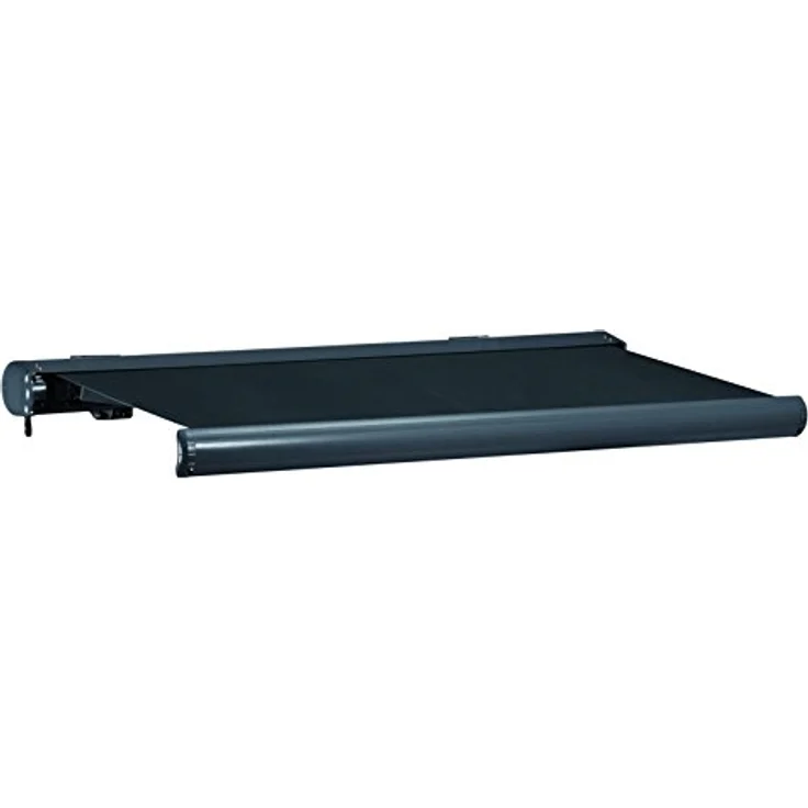 Vollkassettenmarkise 5 x 3 m Sunshade grau/grau Jet-Line Markise Vollkasetten Markise Sonnenschutz UV Terasse Garten Balkon Motor Kasette Aluminium – Bild 1