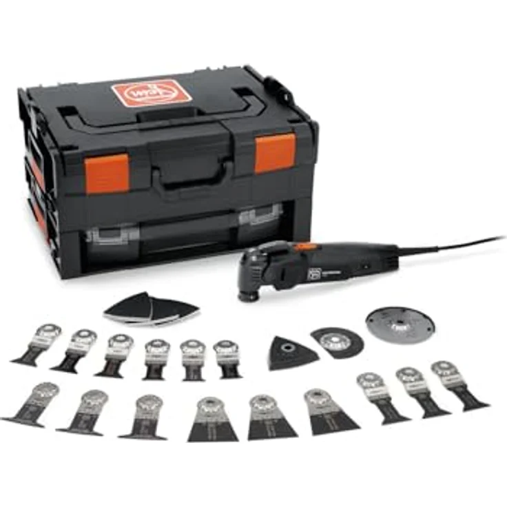 Fein MultiMaster Oszillierer MultiTool 350W MM 500 PLUS Black Edition, leistungsstark mit Anti-Vibrationssystem und StarlockPlus Werkzeugaufnahme, inkl. exklusivem Zubehörkoffer – Bild 2