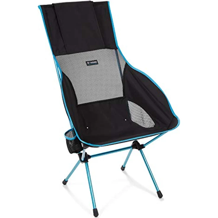Helinox Savanna Chair | Ergonomisches Design und ausgeklügelter Stil fließen zu einem Stuhl zusammen, der überragenden Komfort und Support bietet (Black) – Bild 1