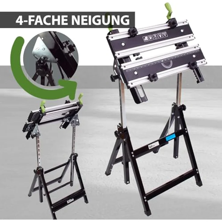 Profi Werkbank Premium klappbar höhenverstellbar Metall Werktisch Alu Spanntisch – Bild 6