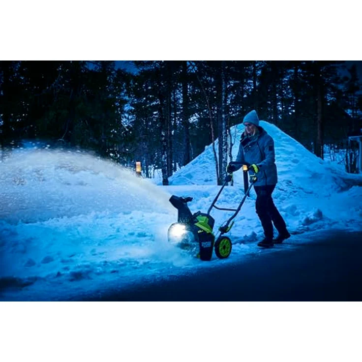 RYOBI 18 V ONE+ Akku-Schneefräse RY18STX45A-240, 45 cm Räumbreite, inkl. 2 x 4,0 Ah Akku und 2,0 A Ladegerät, effizientes Schneeräumen bis 25 cm Höhe – Bild 4