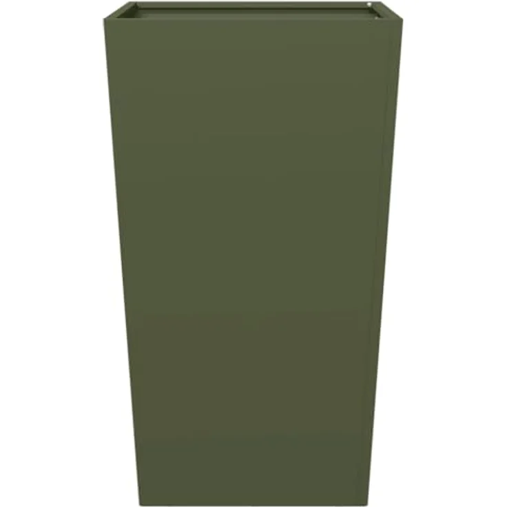 vidaXL Pflanzkübel Olivgrün 45x45x75 cm Stahl - Stabiles und langlebiges Material, Viel Platz, Vielseitig einsetzbar, Unkraut- und Schädlingsschutz – Bild 5