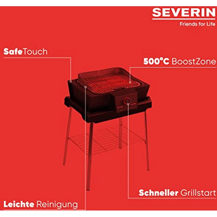 SEVERIN PG 8119 SEVO GS Standgrill mit BoostZone – Bild 4