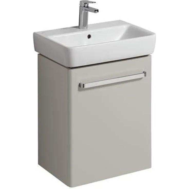 Keramag Geberit Waschtischunterschrank Renova Nr. 1 Comprimo Neu 500x604x337mm Hellgrau matt/Hellgrau Hochglanz - 862056000