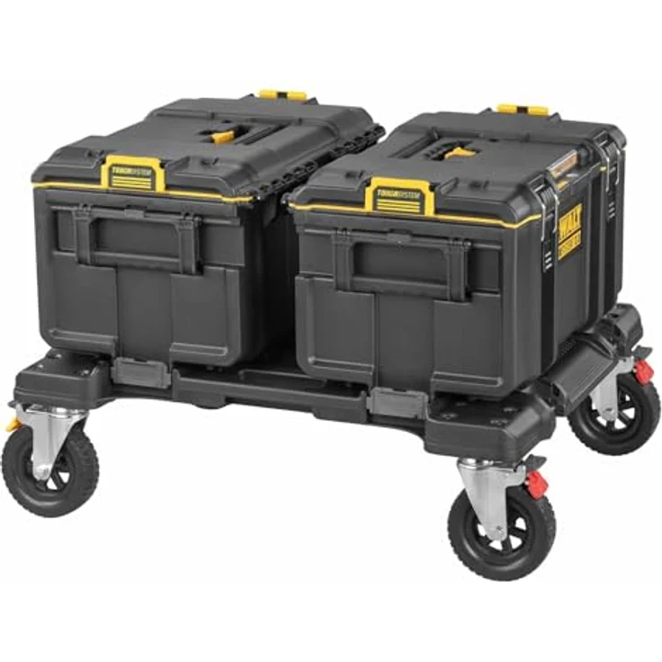 Dewalt ToughSystem 2.0 Transportroller DWST08530-1, 200 kg Tragkraft, 360° Drehrad-System, große 6" Laufräder, kompatibel mit ToughSystem 2.0 Produkten – Bild 3