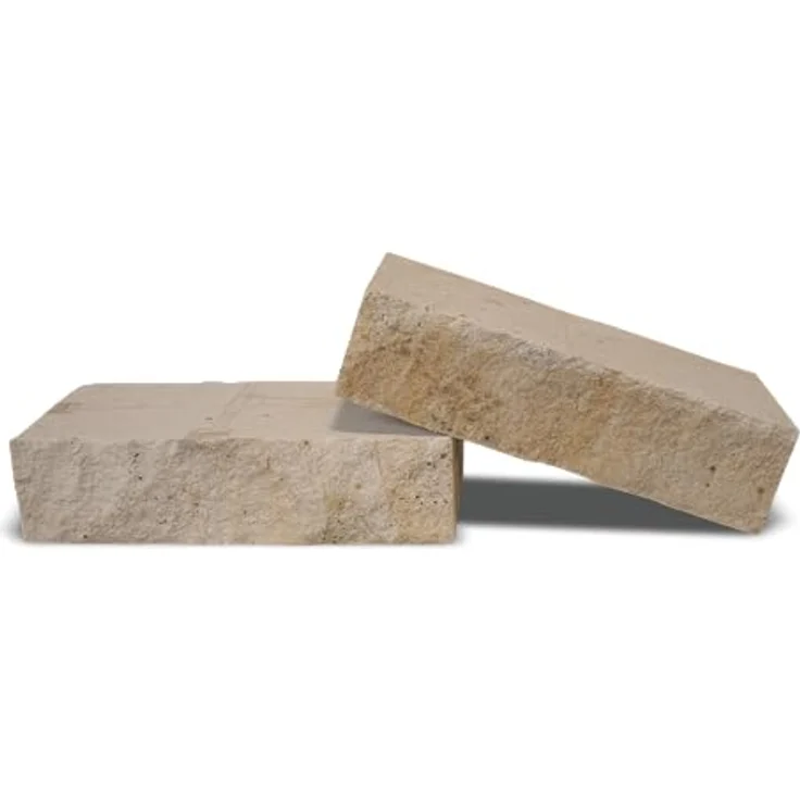GALAMIO Sandsteinrandsteine Sandsteinmauersteine Sandstein Randstein Mauerstein Stein Garten Rasenkante Naturstein Palisade Steine Gelb 40x20x10cm 940kg / 1 Palette Paligo – Bild 3