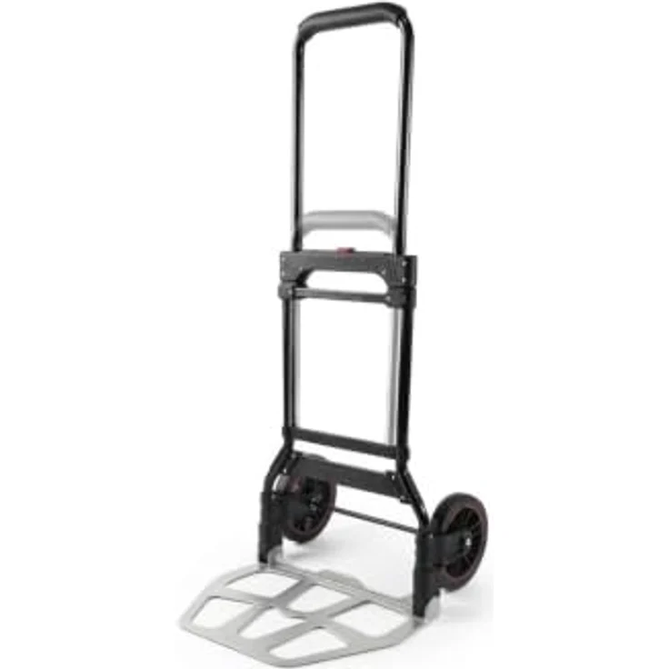 relaxdays Klappbare Sackkarre bis 120 kg, mit Teleskopgriff und Antirutschfläche, schwarz – Bild 8