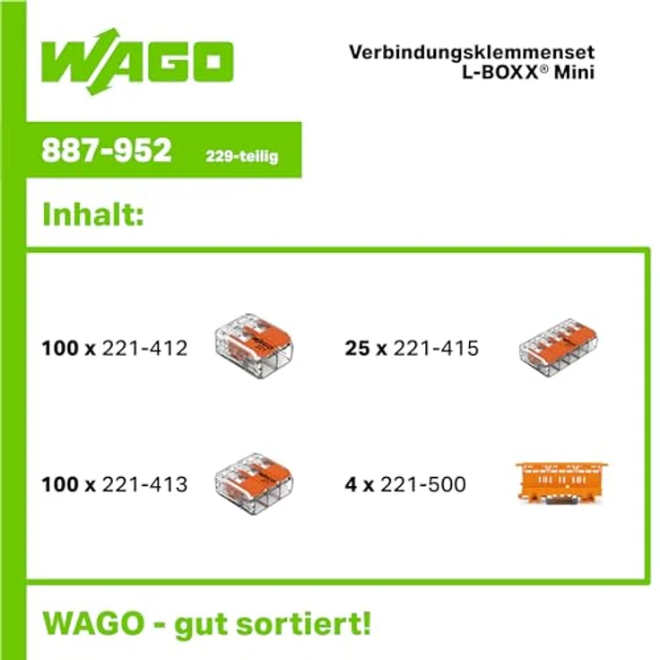Original WAGO Verbindungsklemmenset 887-952 - L-BOXX Mini - Serie 221 – Bild 3