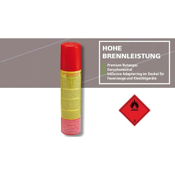 Rothenberger Rofill Super 100 Nachfüllgas 100 ml inkl. 5 Adapter – Bild 7