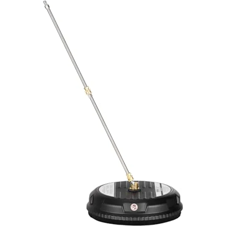 VEVOR 385 mm Hochdruckreiniger, max. 3000 PSI, Kunststoff auf Rädern, 2 Sprühdüsen, 2 Verlängerungsstangen für Beton, schwarz – Bild 9