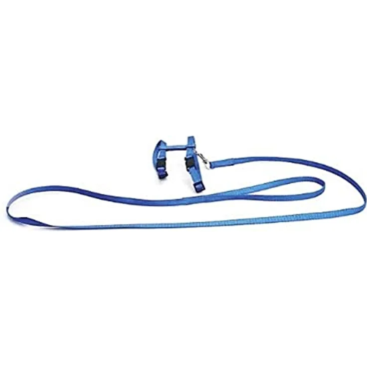 Karlie Art Sportiv Plus Kaninchengeschirr und -Leine L: 140 cm B: 10 mm blau