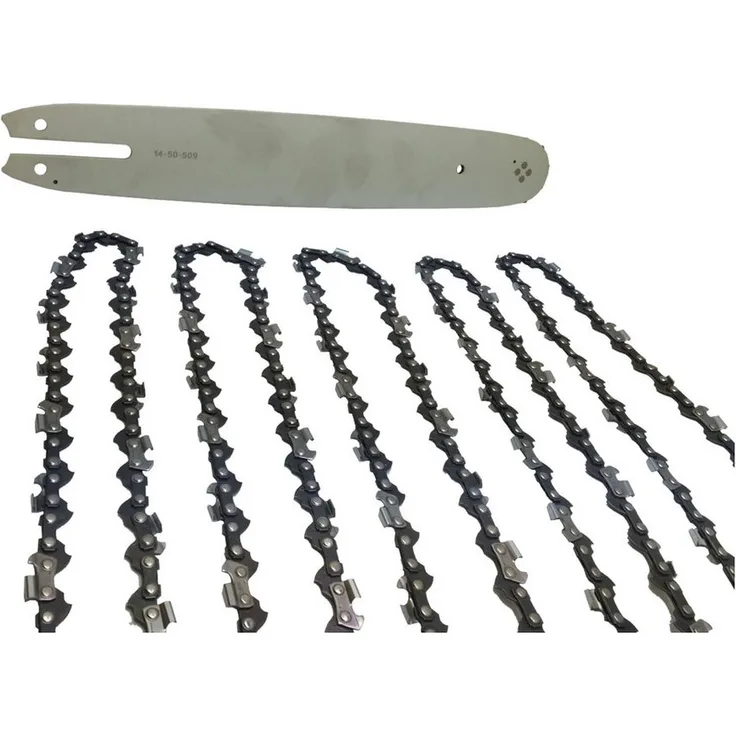 Fritz Krug Ersatzkette Set 5 Stück Profi C Sägeketten 325 1.6 mm 56 + Führungs, 3/8P 1.3 mm 56 TG, Halbmeissel, 32/33 cm, Typ 05
