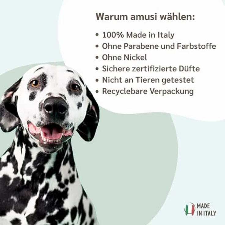 Amusi Dermatitis-Hundeshampoo sensitiv, 250 ml mit beruhigendem Kamillenextrakt und Duft, ideal für empfindliche Haut – Bild 6