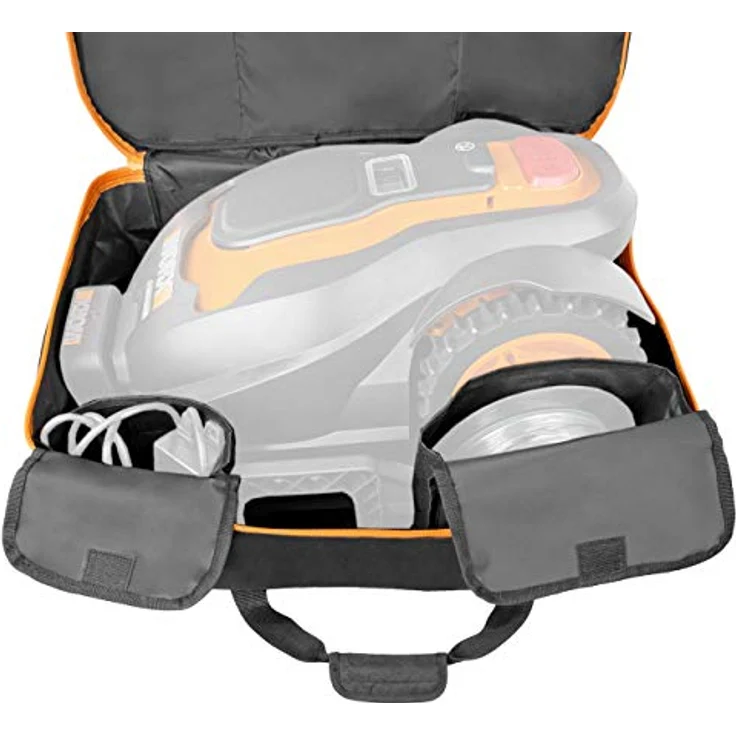Worx Landroid Aufbewahrungstasche WA0197, strapazierfähige Nylon-Tasche mit Stauraum für Mähroboter Landroid S und M, belüftet – Bild 7