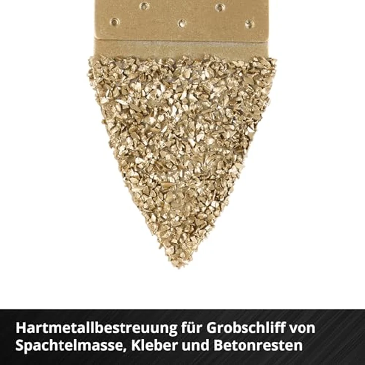 Einhell Hartmetall-Fingerraspel 34mm, kompakt mit Hartmetallbeschichtung und Open Back Schnellwechselfunktion, geeignet für Multitools – Bild 3