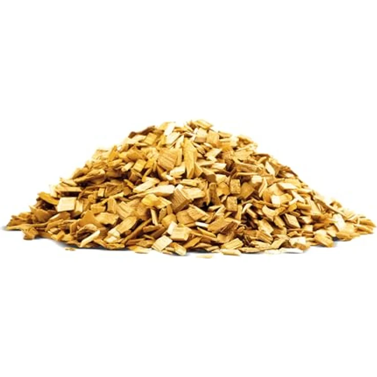 GALAMIO Holzhackschnitzel Gelb, Kiefernholz Mulch, grob 5-60mm, 60L Sack für Garten Dekor und Unkrautverhinderung – Bild 4