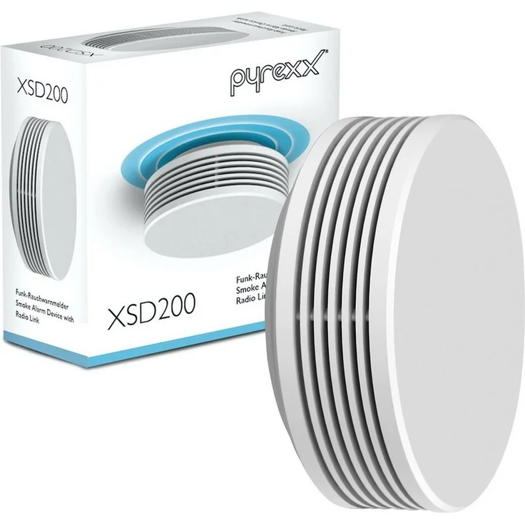 Pyrexx XSD200 Funk - Rauchwarnmelder Weiß - Smart-Home fähig, mit Funkvernetzung