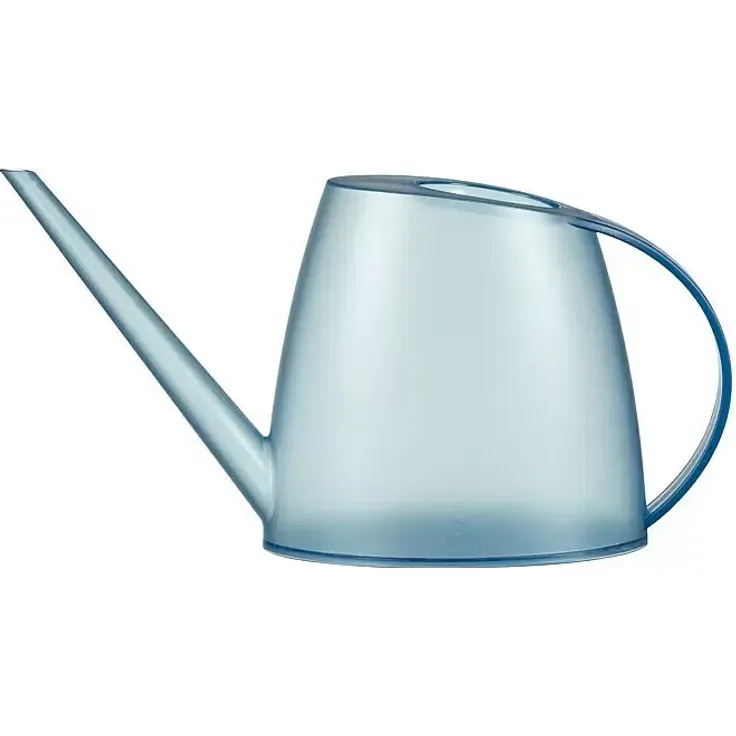 Scheurich Gießkanne Lilly, moderne Kunststoff Gießkanne in Clear Topaz, 1,5 l Fassungsvermögen mit ergonomischem Griff