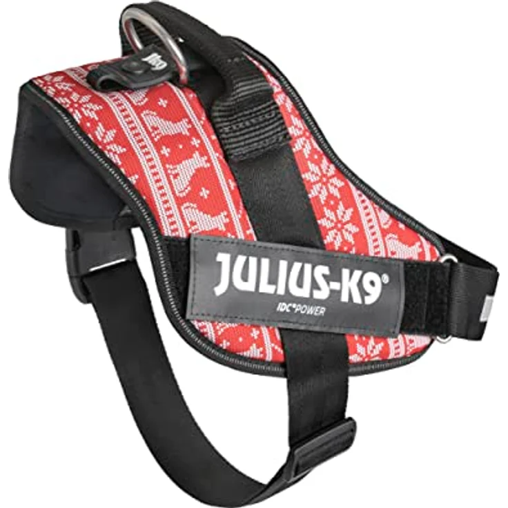 JULIUS K-9 IDC Powergeschirr, Größe: 2XL/3, Xmas Sweater - Limited Edition, mit austauschbaren Klettaufschriften und reflektierenden Elementen – Bild 4