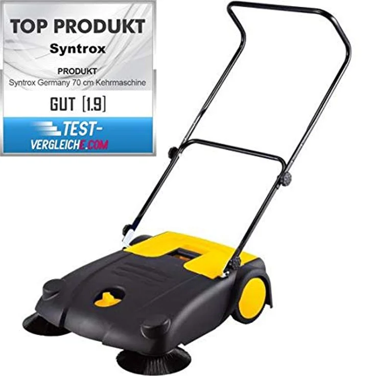 Syntrox Germany 70 cm Kehrmaschine mit 2 Kehrbürsten – Bild 2