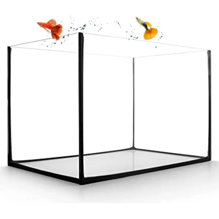 GarPet Aquarium Becken 30x20x20 cm 12 L rechteckig Glas Aquariumbecken Garnelenaquarium Mini Aquarium Salzwasseraquarium Nanobecken, Fisch
