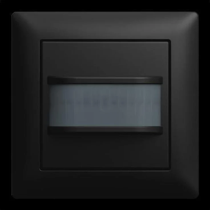 Busch-Jaeger BJ 64761 UJ-915, Bewegungsmelder Komplettset mit 180° Erfassungswinkel und Unterputzmontage, Schwarz – Bild 1