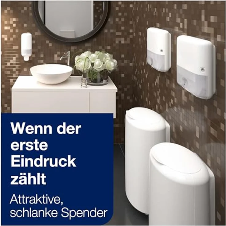 Tork Xpress Mini, Papierhandtuchspender für Multifold Handtücher, Elevation-Design mit Einzelblattausgabe und geringerem Verbrauch – Bild 6