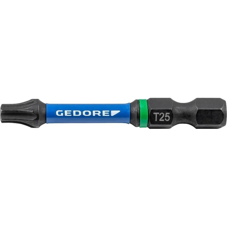 Gedore Torsions-Bit-Satz torx T15, 50 mm, für weiche und harte Schraubfälle, Stahl, inklusive Color-Code Markierung