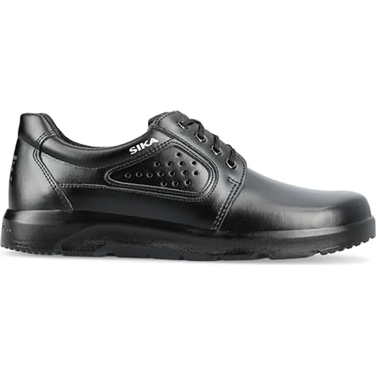 Sika Arbeitsschuh Optimax Schnürschuh, leicht und atmungsaktiv aus Permair® Leder, rutschhemmende Sohle, schwarz, Größe 42 – Bild 2