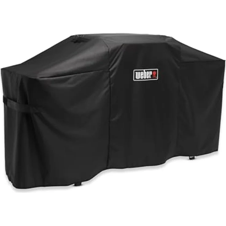 Weber Premium Abdeckhaube für Slate 43 und 56 mit Grilltisch, atmungsaktiv UV- und wasserbeständig, Schutz vor Wind und Wetter, Grillcover, BBQ-Abdeckung - Schwarz – Bild 3