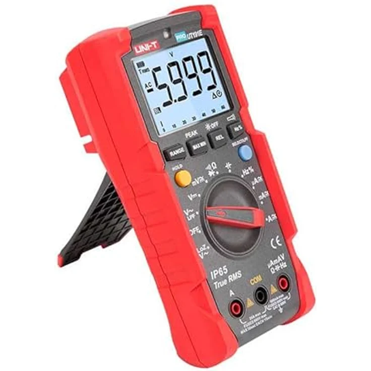 UNI-T UT191E Professionelles Multimeter, IP65, 600V AC/DC, 20A, RMS-/Peak-Wert Messung, automatische Hintergrundbeleuchtung – Bild 3