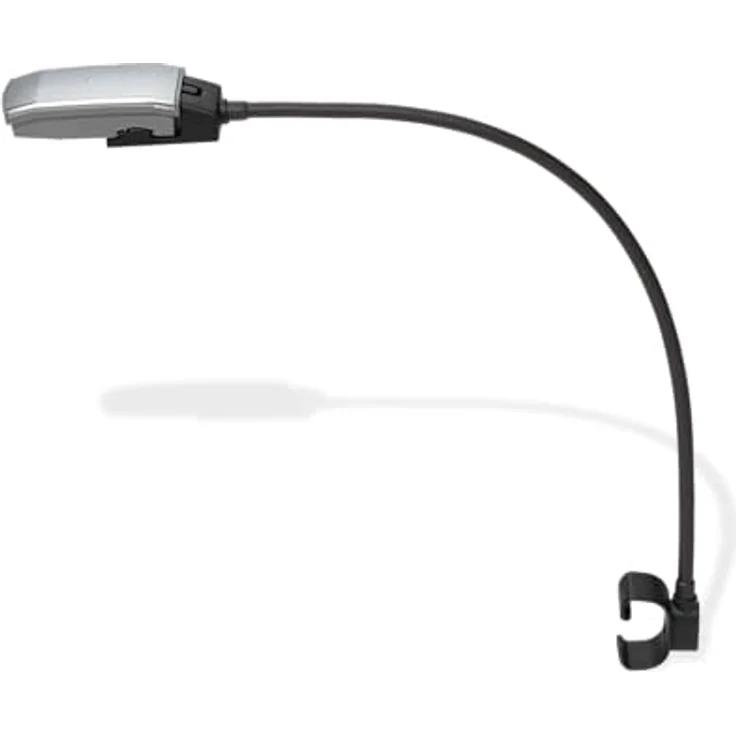 Weber Works Flexible Lampe, LED-Licht mit flexiblem Arm für Slate und Spirit Modelle (2025) - Schwarz-Silber – Bild 1