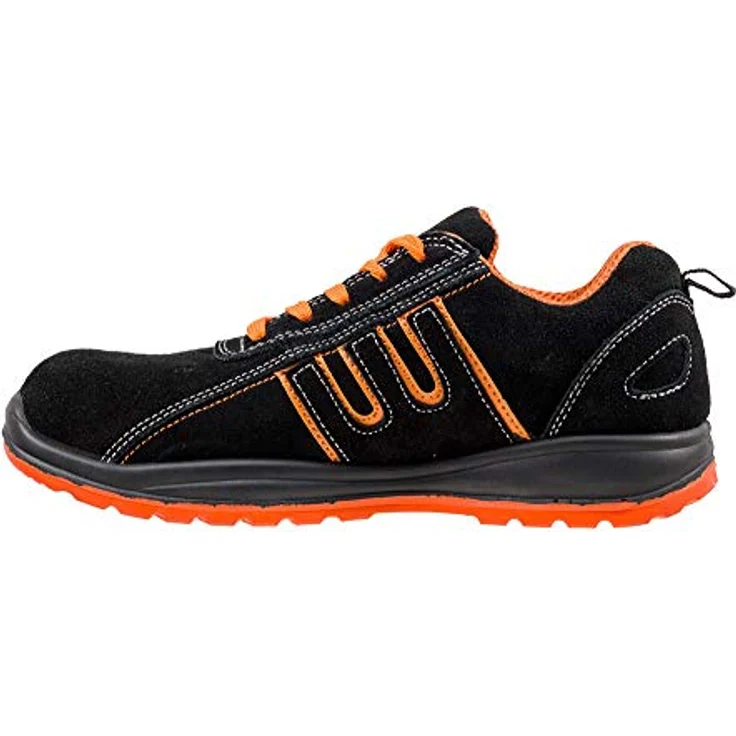URGENT Arbeitsschuhe Schutzschuhe 216 S1 Halbschuhe mit Stahlkappe, Wildleder, Gr. 45, antistatisch, energieabsorbierend – Bild 3