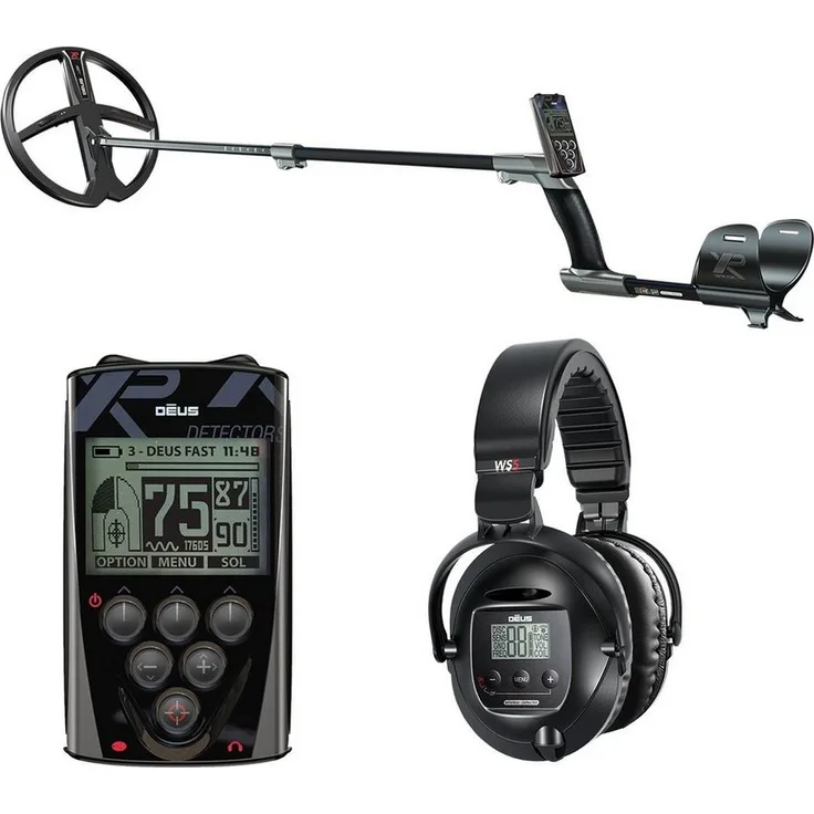 XP DEUS X35 28 RC WS5 Komplettset, kabelloser Metalldetektor mit BOOST-Modus und 10 voreingestellten Programmen