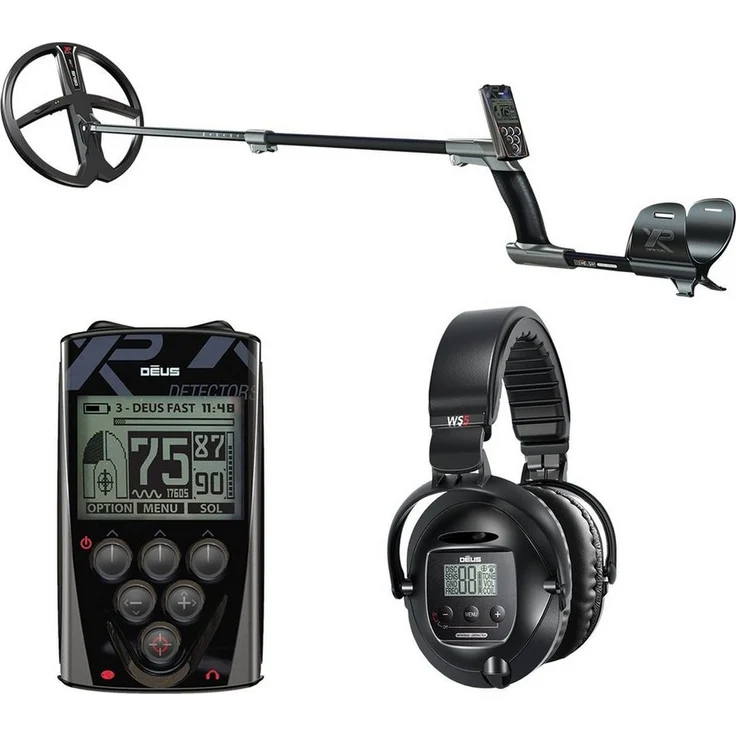 XP DEUS X35 28 RC WS5 Komplettset, kabelloser Metalldetektor mit BOOST-Modus und 10 voreingestellten Programmen