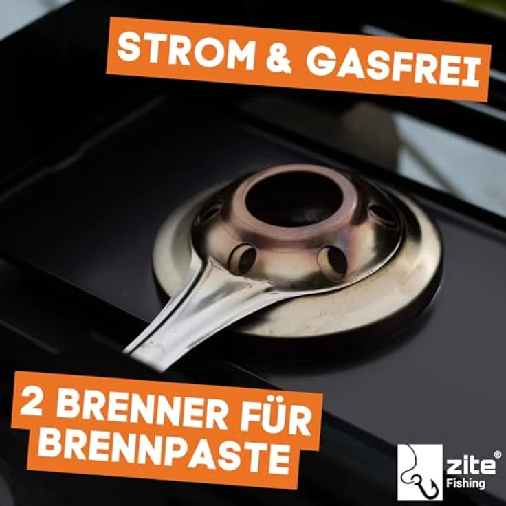 Zite Räucherofen Edelstahl XXL Set, Tischräucherofen mit Thermometer, Brennpaste und Zubehör, für Fisch und Fleisch, tragbar und sofort einsatzbereit – Bild 5