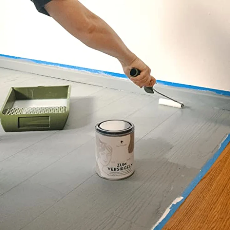 MissPompadour Klarlack 1L, schnelltrocknender, kratzfester, farbloser Acryllack für Innen, matt, hohe Transparenz, vielseitig auf Holz, Kunststoff und Metall einsetzbar – Bild 6