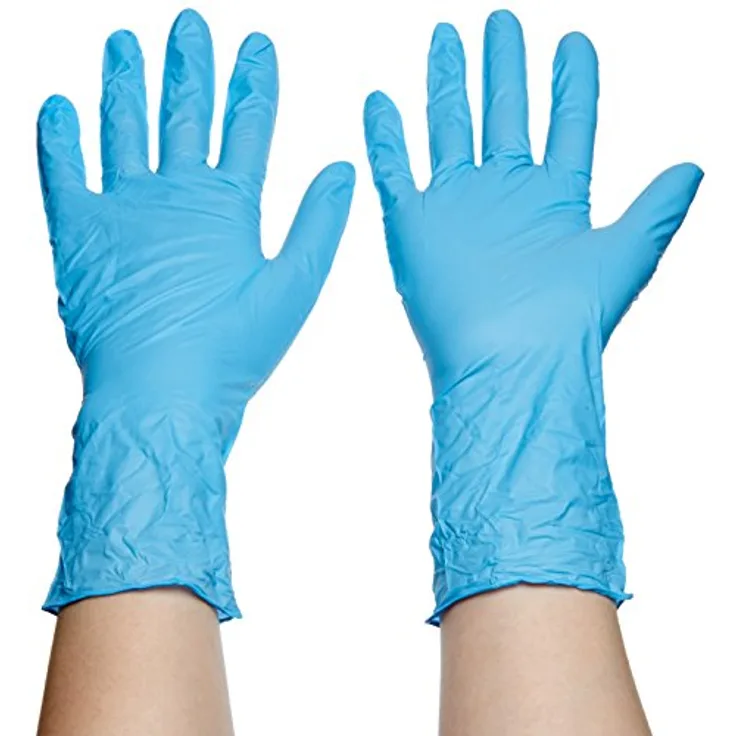 Meditrade Nitril-Handschuhe lang blau L