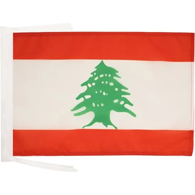 AZ FLAG Libanesische Flagge 30x45 cm aus 100D Polyester, mit Kordel und verstärkten Ecken – Bild 1