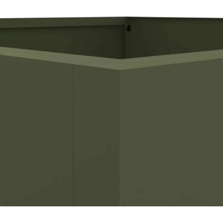 vidaXL Pflanzkübel, Pflanzkasten Olivgrün aus kaltgewalztem Stahl, 42x38x75 cm mit stabilem Rahmen – Bild 7