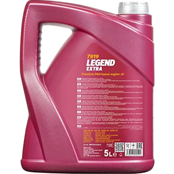 Mannol 7919 LEGEND EXTRA (API SP/SN Plus) (ACEA C2, C3) 0W-30 Motoröl , 5 L – Bild 2