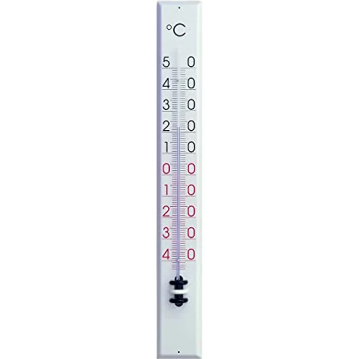 TFA Dostmann Analoges Innen-Außen-Thermometer, aus Metall, Innen- und Außentemperatur, wetterfest, große Skala – Bild 1
