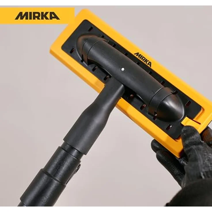 Mirka DecoSander, Multischleifer mit austauschbaren Schleifpads, integriertes Staubabsaugsystem, ergonomisch und leicht, teleskopierbar von 1,1 m bis 1,8 m – Bild 3
