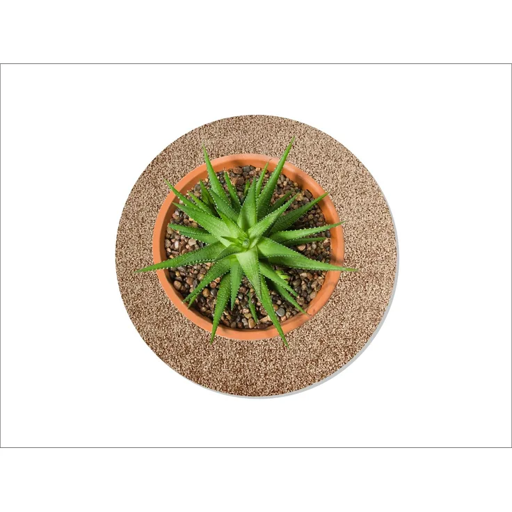 Keilbach Designprodukte Blumentopfuntersetzer flora-m Ø 34 cm, in 7 attraktiven Farben, nur 9 mm dick, wasserdichter PVC-Rücken