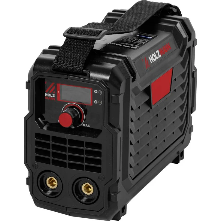 Holzmann Maschinen EISA160-MINI Elektroden-Schweißgerät, 10-160A Inverter für unlegierte und legierte Stähle inkl. Zubehör