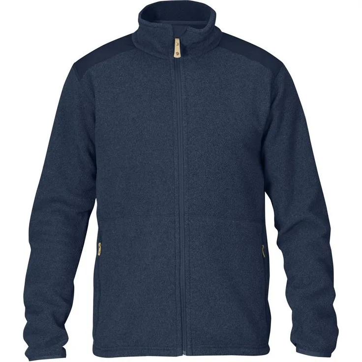 Fjällräven Fleecejacke Sten Fleece, Robuste, warme Arbeitsjacke aus recyceltem Polyester, Green