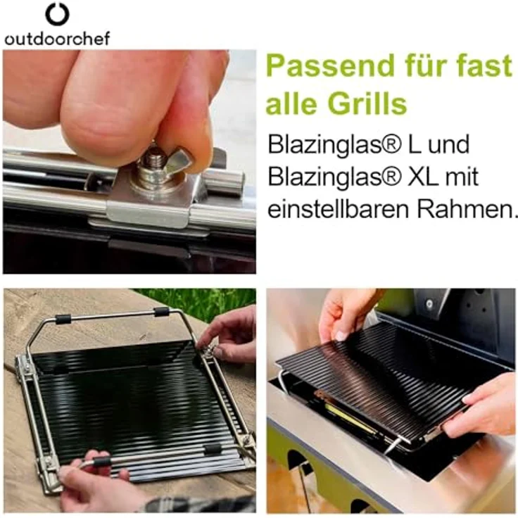 OUTDOORCHEF Blazinglas L für Napoleon Rogue XT, Freestyle, Dualchef, Broil King Infrarotbrenner, Rösle Prime Zone Videro, Grillfürst G-Modelle, Santos S-Serie, Burnhard Earl – Bild 5