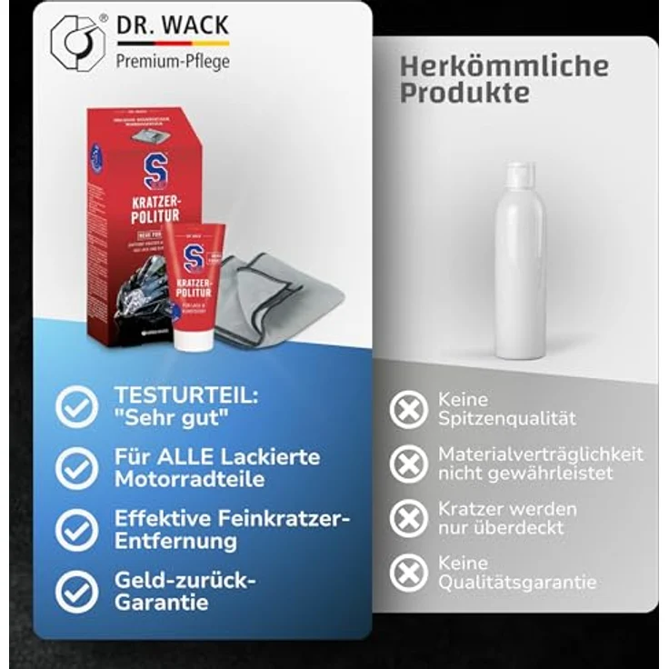 DR WACK Dr. Wack S100 Kratzer-Politur 50 ml Auto-Reinigungsmittel - NEUE FORMEL für noch bessere Kratzerentfernung in nur 1 Arbeitsgang – Bild 7