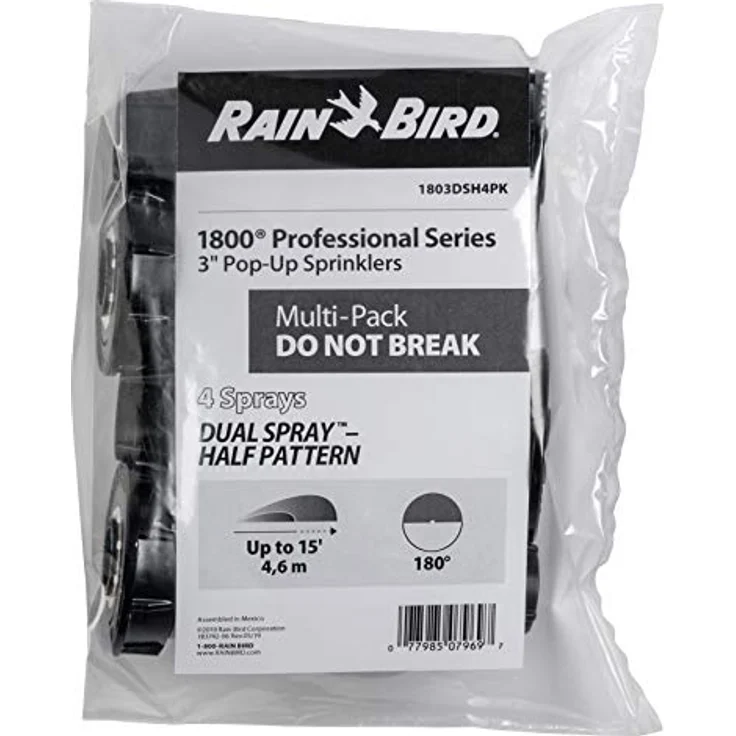 Rain Bird Regen Vogel 7,6 cm (3 Zoll), Hälfte 3 Pop-up Height, 4er-Pack Bewässerungszubehör – Bild 5